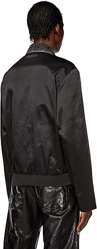 DIESEL J-HARRIS ジャケット Men's Hybrid jacket in denim and twill | Black | Diesel